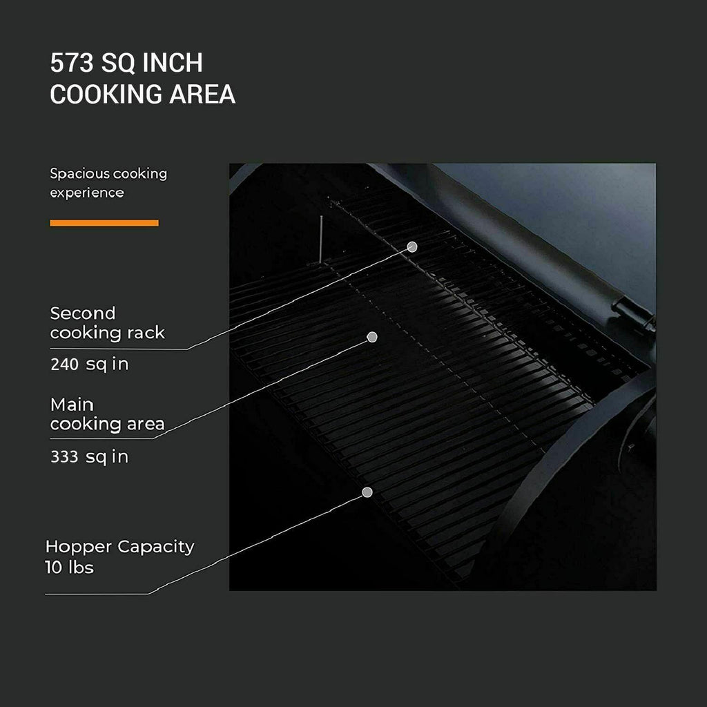 Pellet BBQ Grill 8 in 1 Grill Smoker Outdoor 600sq in CooArea