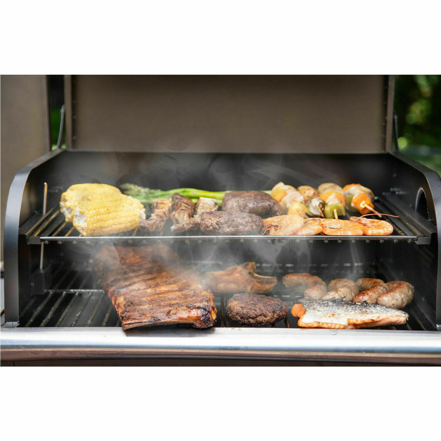 Pellet BBQ Grill 8 in 1 Grill Smoker Outdoor 600sq in CooArea
