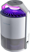 Katchy Indoor Insect Trap - Catcher &amp; Killer for Mosquitos, Gnats, Moths, Fruit Flies - Non-Zapper Traps for Inside Your Home - Catch Insects Indoors with Suction, Bug Light &amp; Sticky Glue (White)