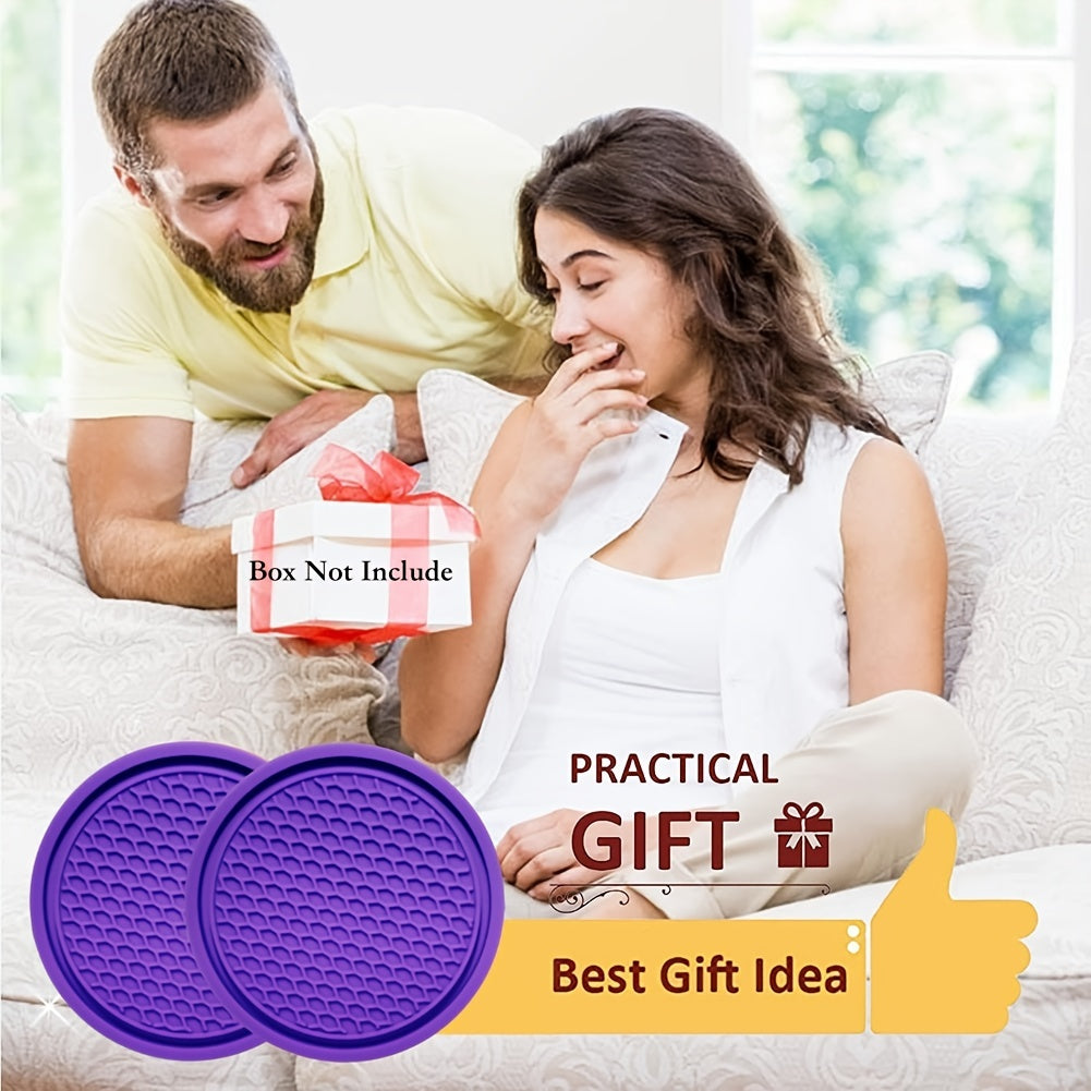 Upgrade Your Car's Interior With 4pcs ZukMi Car Cup Coaster - Anti-Slip &amp; Universal Vehicle Accessories