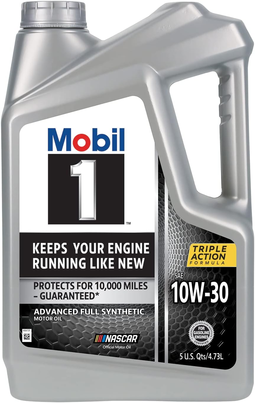 Mobil 1 Advanced Full Synthetic Motor Oil 10W-30, 5 Quart