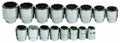 Williams WSH-16TB 16-Piece 3/4-Inch Drive shallow 12 Point Socket Set with Tool Box