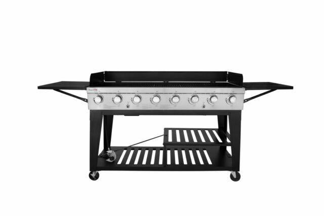 BBQ Propane Gas Grill LarEvent 8-Burner Outdoor Stove GB8000