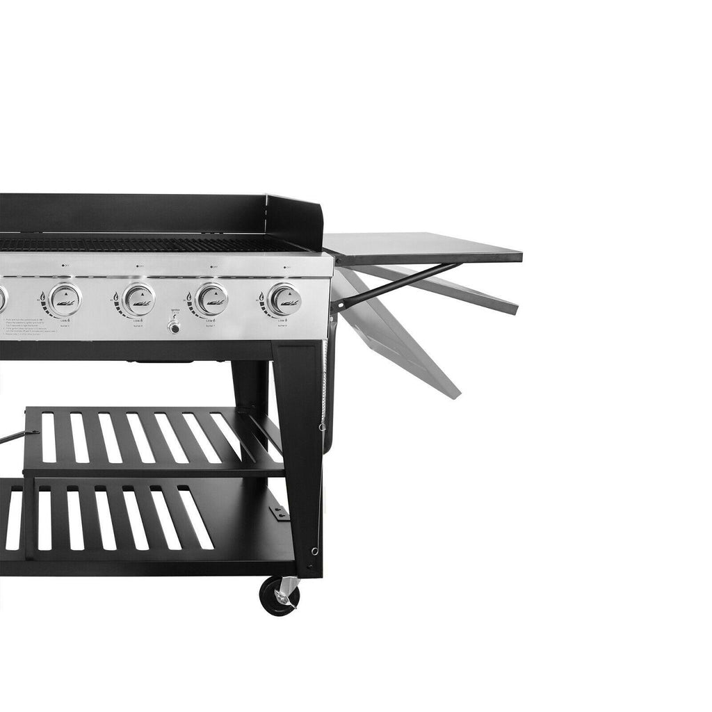 8-Burner LarEvent Propane Gas Grill Griddle Outdoor BBQ GB8000
