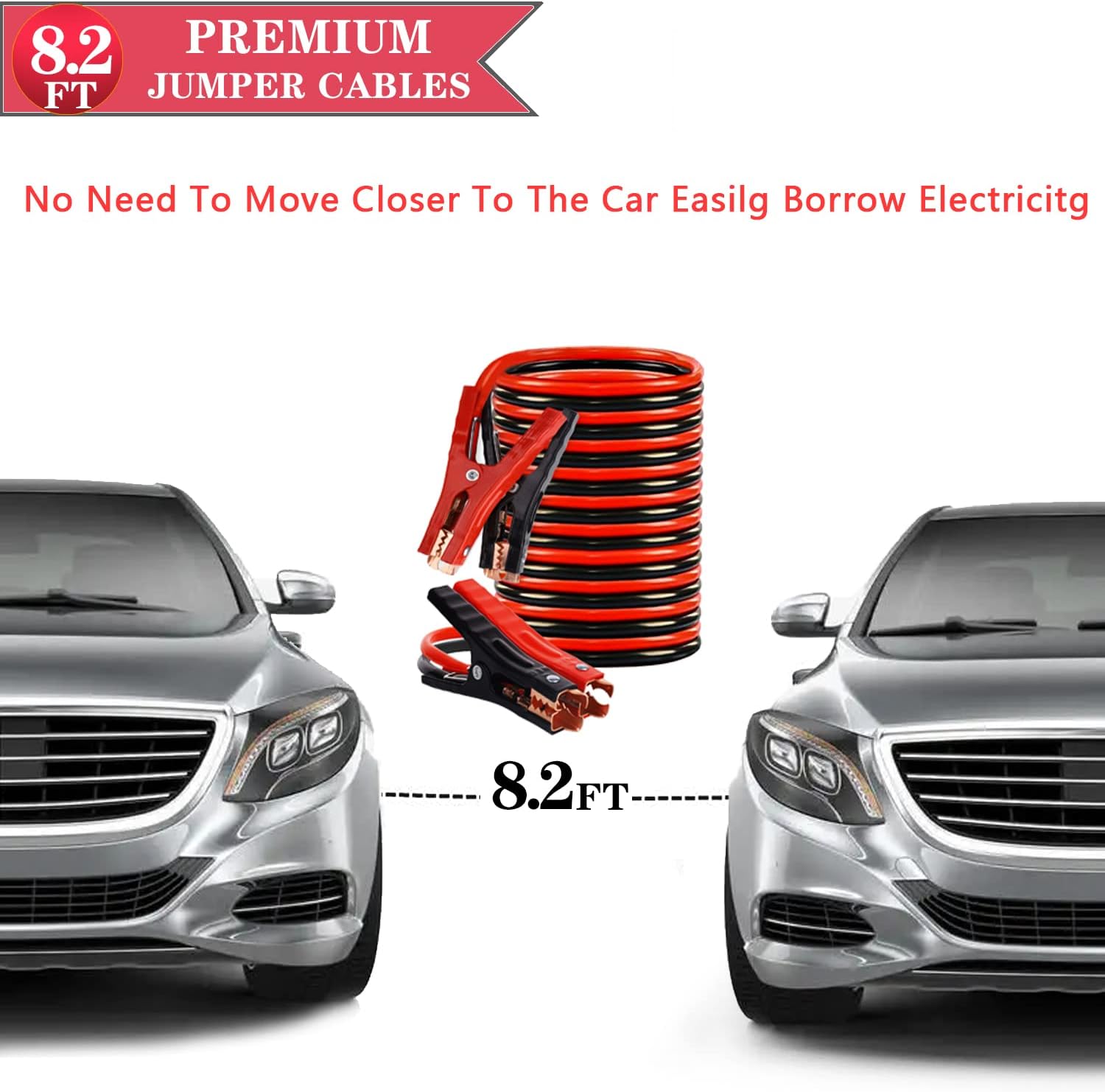 LIANXIN Roadside Emergency Car Kit-Safety Car Kit Car Emergency Kit with Jumper Cables Roadside Assistance Kit, Tow Rope, Safety Hammer, Reflective Warning Triangle,Car Tool Kit