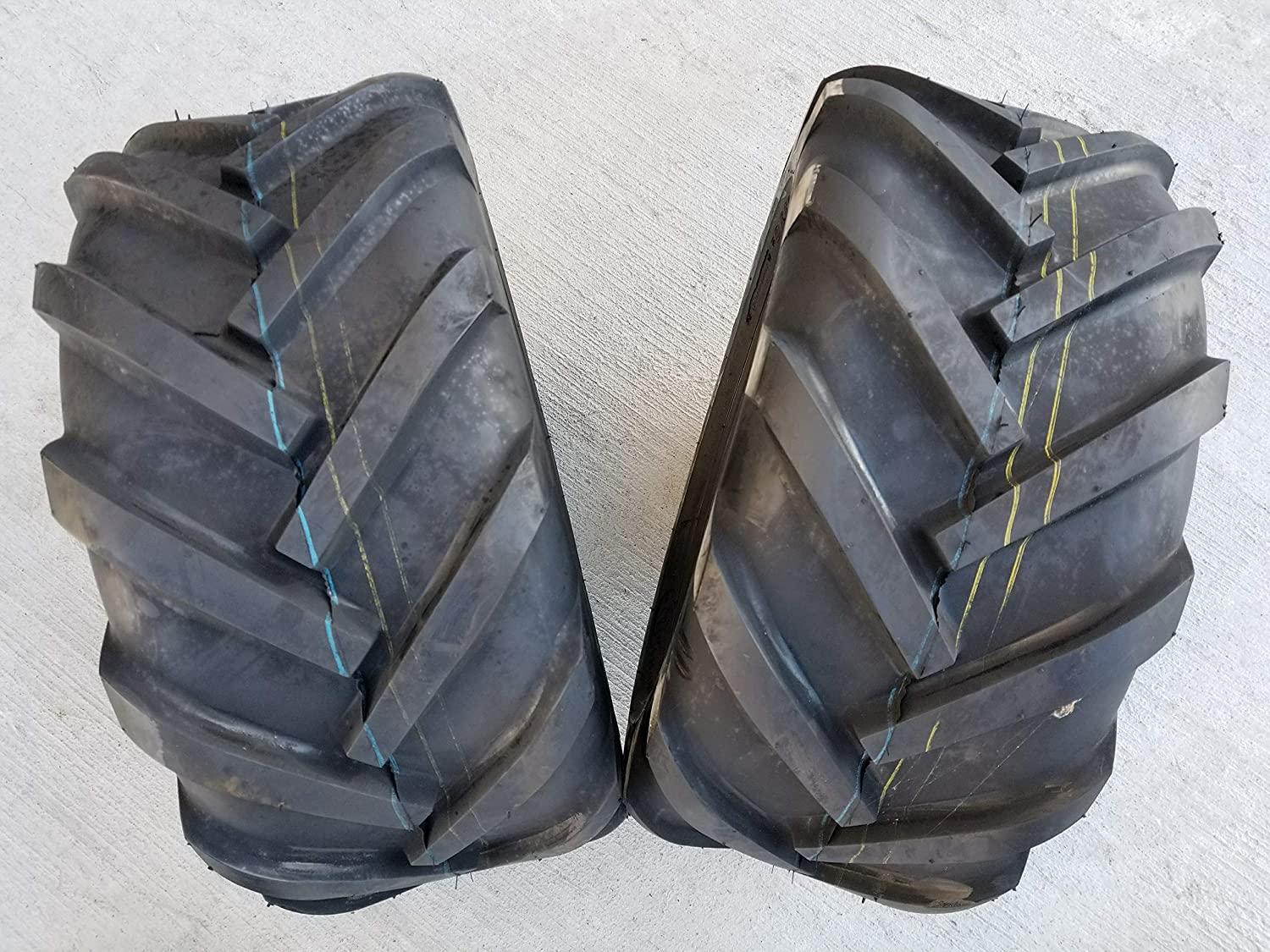DEESTONE Two 23x10.50-12 6ply Rated 23x10.50x12 Tractor Lug Ag Tire 23x1050-12 2 Tires Pair