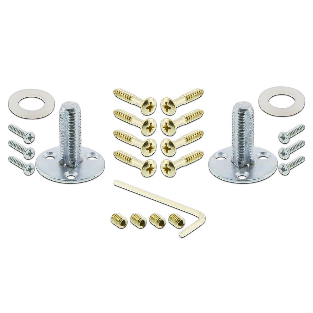 York Plate Double Dummy Homestead Door Knob in Unlacquered Brass