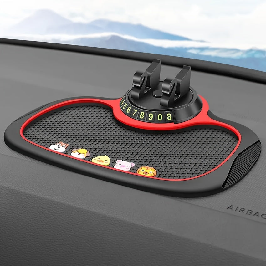 Multi-Functional Car Anti-Slip Mat, Auto Phone Holder Non Slip Sticky Anti Slide Dashboard Phone Mount Silicone Dashboard Car Pad Mat