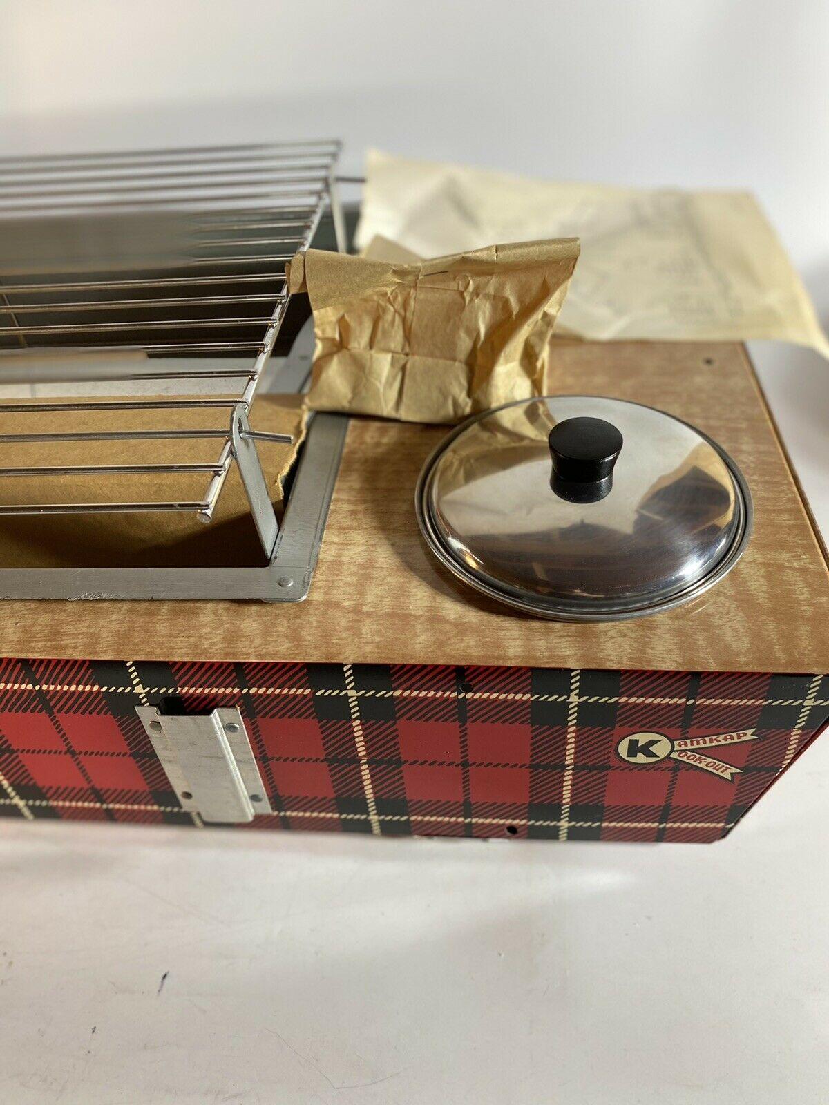 NOS/Rare~Never Used~~Mid-Century~  Kook-out BBQ grill/Stove 1956!