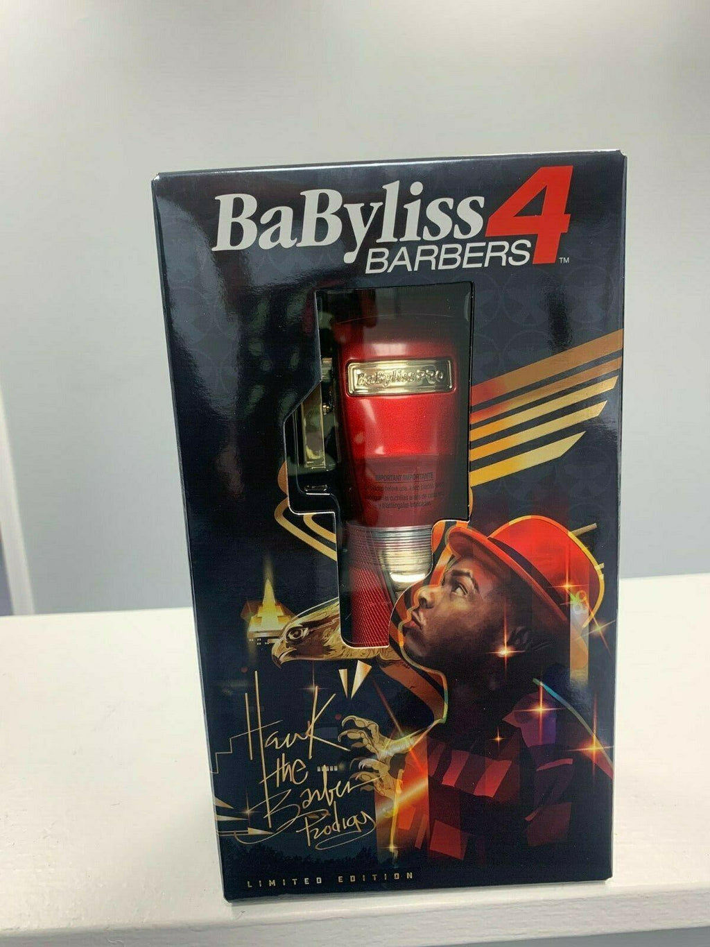 Babyliss PRO Red FX Cordless Clipper - Limited Edition Hawk Barber Prodigy "NEW"