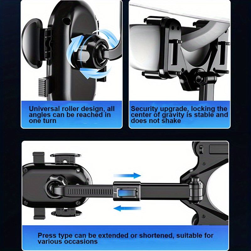 Car Phone Holder, Car Mount Stand For CellPhone Car Mobile Support Rotating Adjustable Car Smartphone Holder