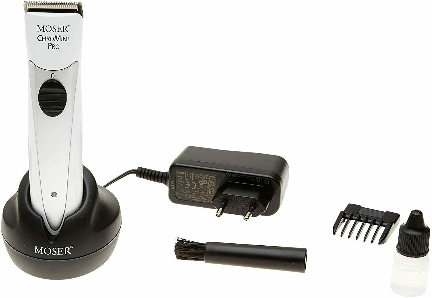 Moser ChroMini Pro 1591 White Professional Cordless Hair Trimmer Be2