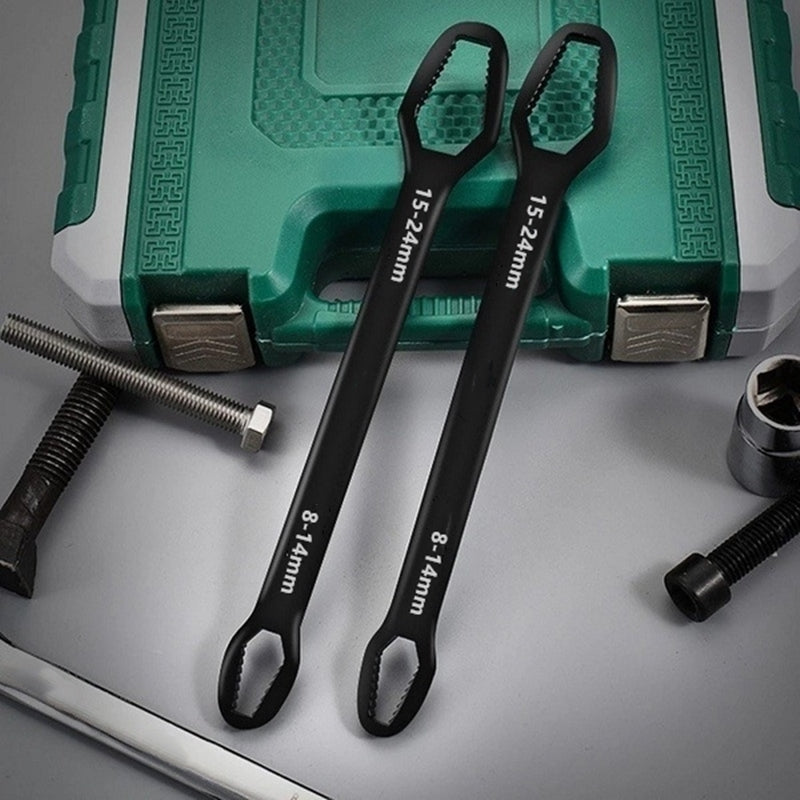 1pc 3-24mm Multi-functional Double Head Wrench Household Tools Universal Self-tightening Adjustable Special-shaped Wrench Portable Hand Tools