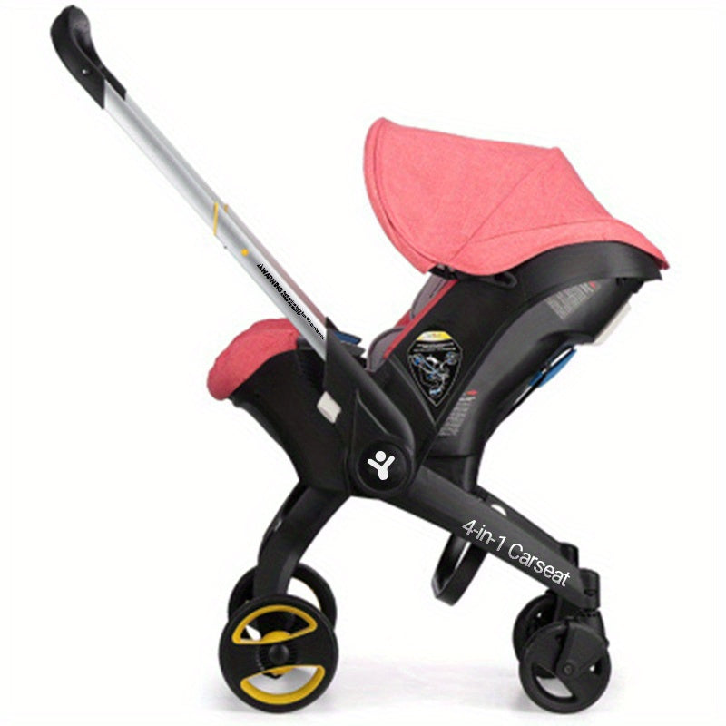 Effortless Baby Strolling, 4-in-1 Foldable Stroller For Use In Shopping Malls, Supermarkets, And Outdoors,  Thanksgiving, Christmas, Year Gift