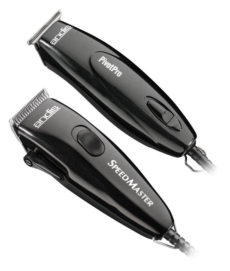 ANDIS BLACK SPEED  CLIPPER+PIVOT PRO MOTOR COMBO W/OIL&NECK DUSTER