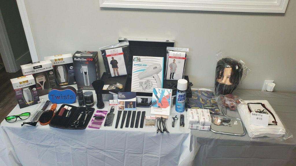 Premium Master Barber Student Kit with Aluminum Carrying Case