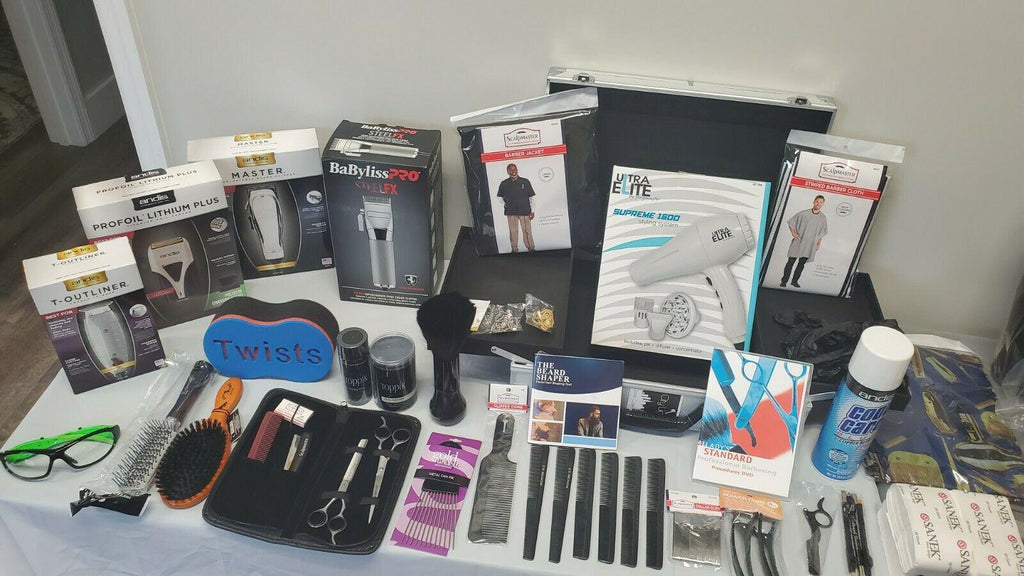 Premium Master Barber Student Kit with Aluminum Carrying Case