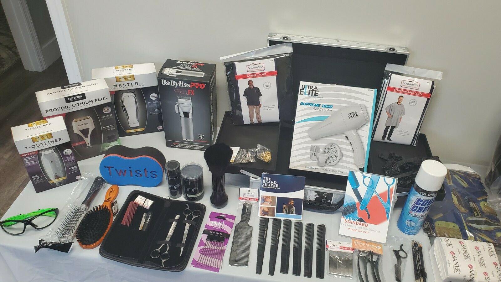 Premium Master Barber Student Kit with Aluminum Carrying Case