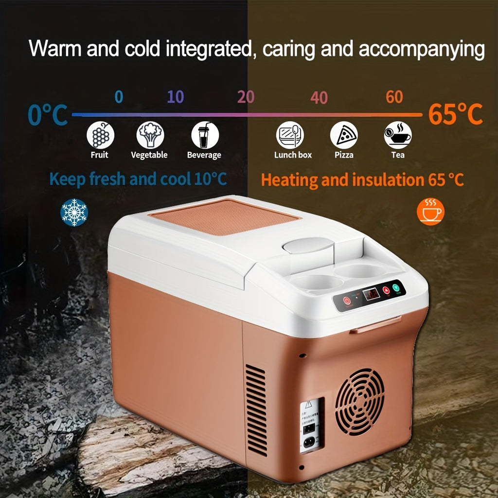 3.17gal Car Refrigerator, Portable Electric Car Cooler With DC12/24/AC120V, And Camping Use.mini Refrigerator, Cold And Warm Box,  Outdoor Incubator