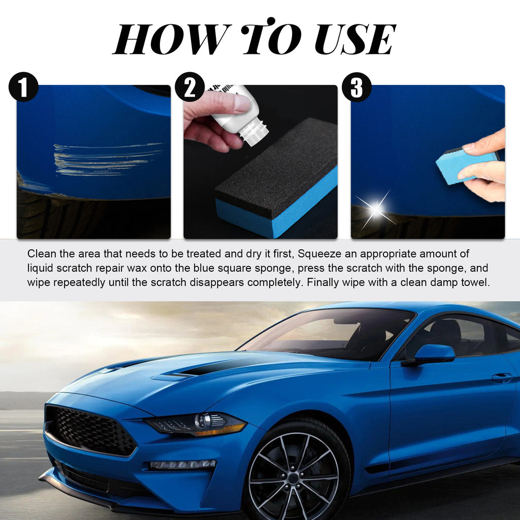 Car Paint Scratch Repair Set, Wax Polishing Scratch Remover Car Polish Cleaning Tool For Care Styling Protection Kit