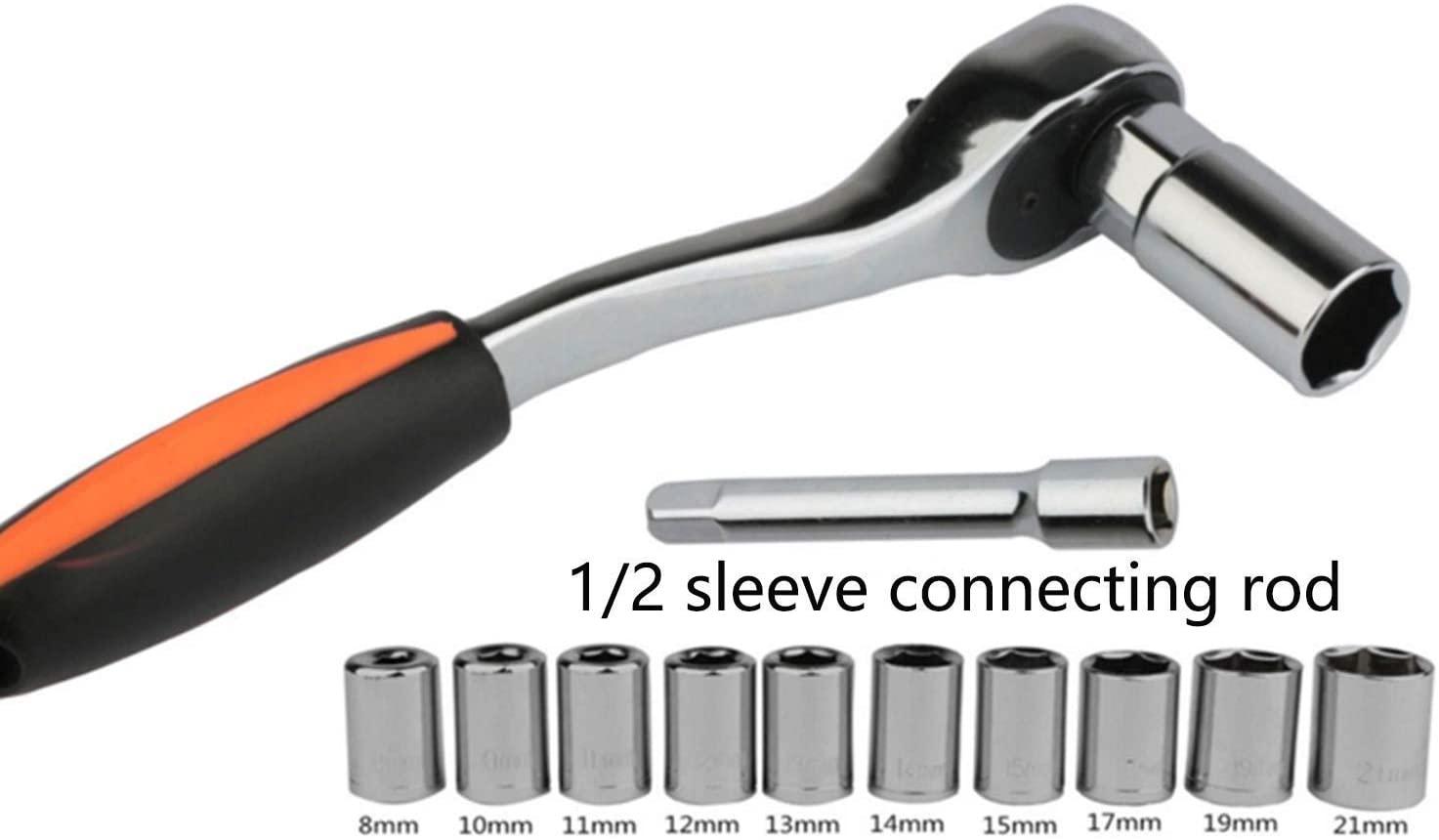 HAND TOOLS Spanners Wrenches Anti-rust Auto Repair Auto Maintenance Kit Hardware Combination Tool Socket Wrench Screwdriver Household Kit Toolbox Durable Hand Tools wrenches set