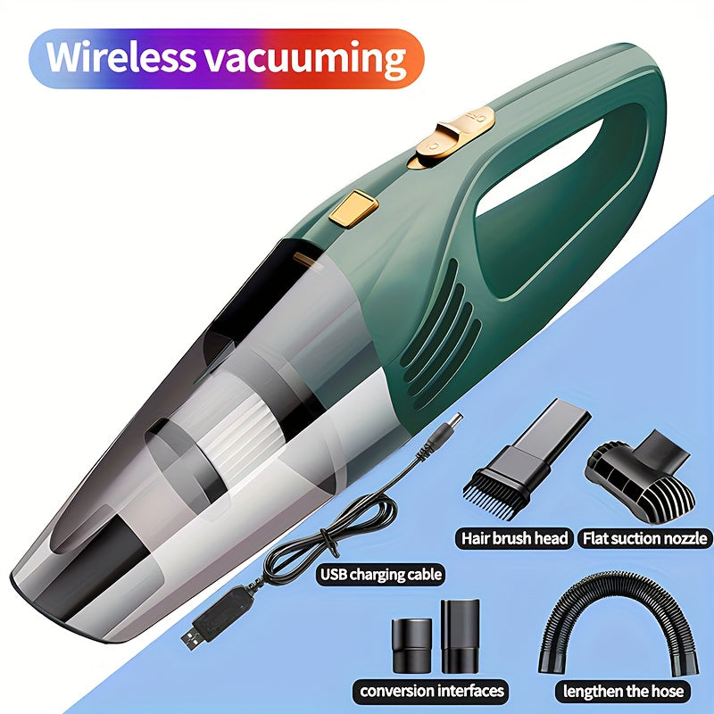 Car Mounted Wireless Vacuum Cleaner With Strong Power And LarSuction Mini Hand-held Car Vacuum Cleaner Household Indoor Small