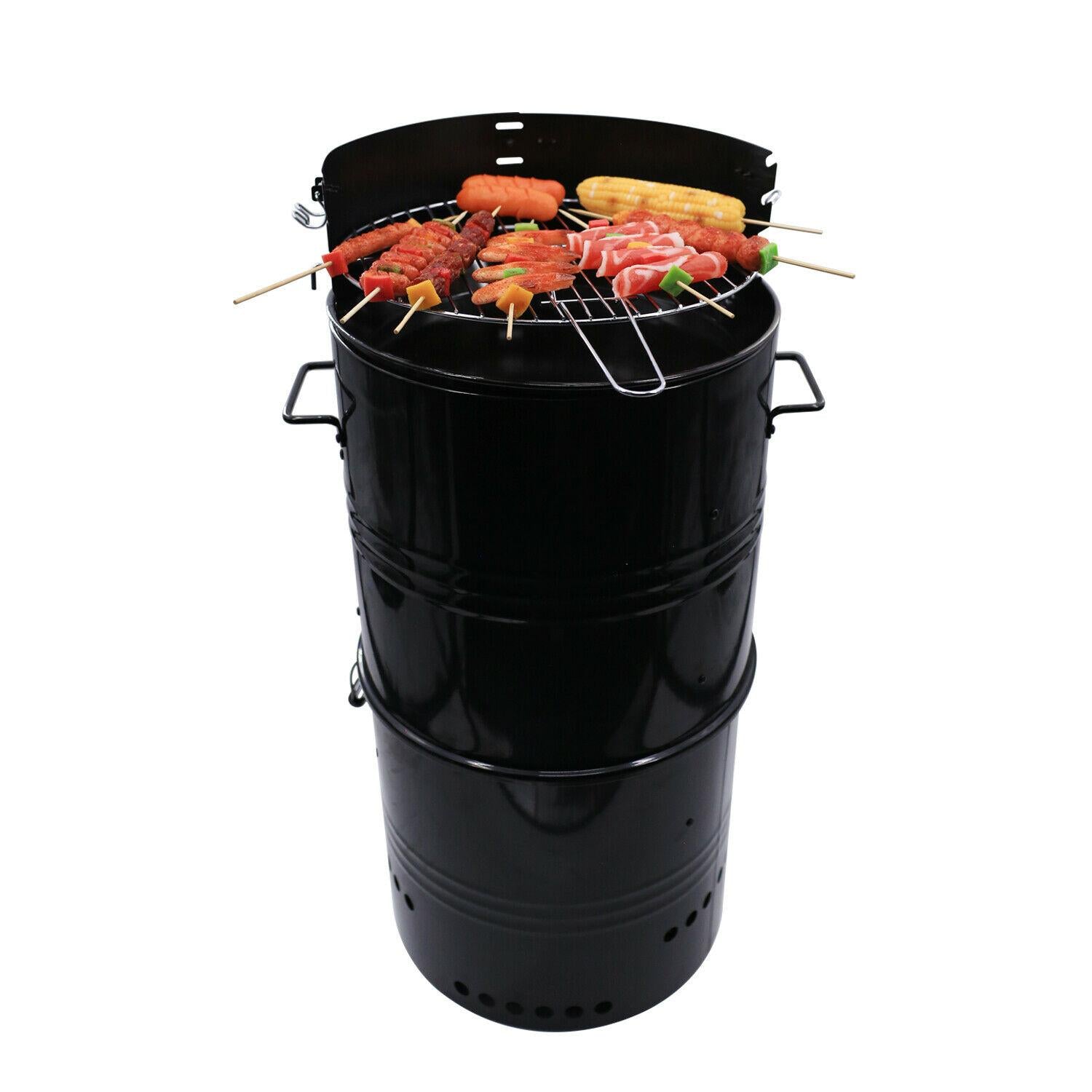 Hakka 18" Outdoor Barbecue Grill Charcoal Backyard Cooker BBQ Smoker