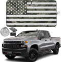 Autoamerics 1-Piece Windshield Sun Shade Green Camo American Flag USA  - Foldable Car Front Window Sunshade for Most Sedans SUV Truck - Blocks Max UV Rays and Keeps Your Vehicle Cool - Large