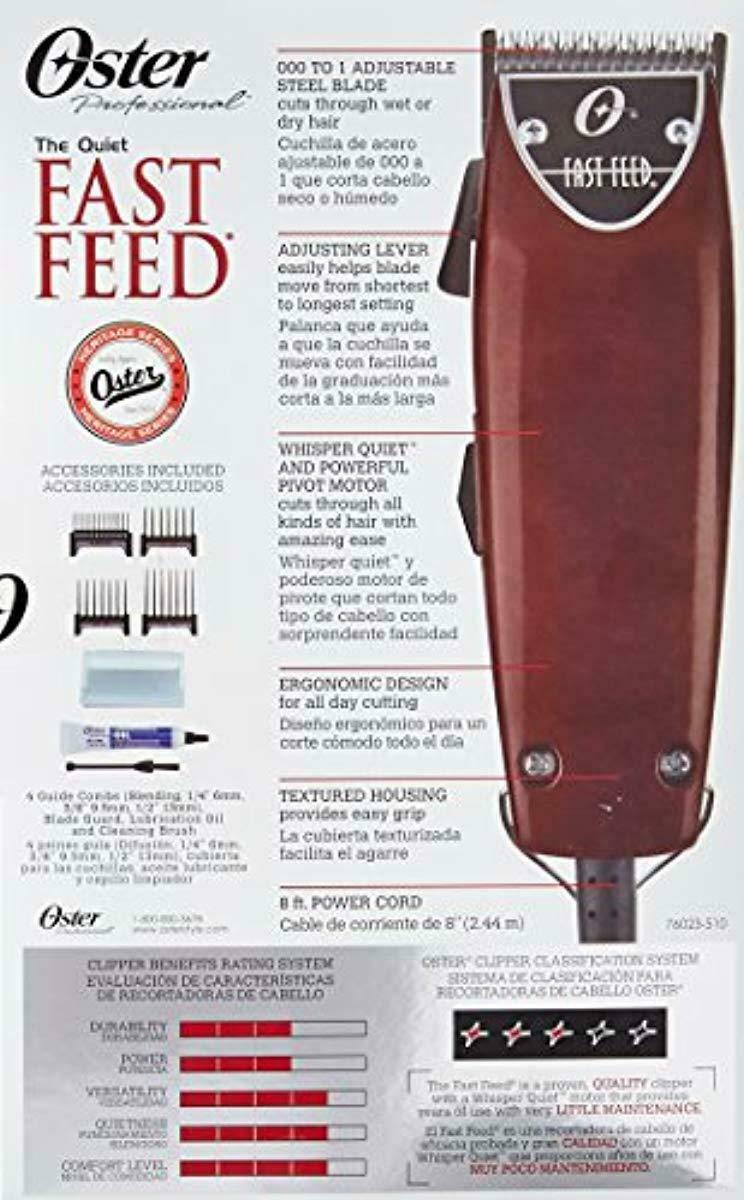 Motor Clipper Adjustable Blade Powerful Whisper Quiet Pivot Fast Feed Burdy
