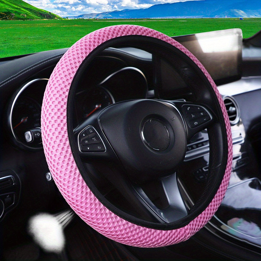 Upgrade Your Ride With A Carbon Fiber Sports Steering Wheel Cover!
