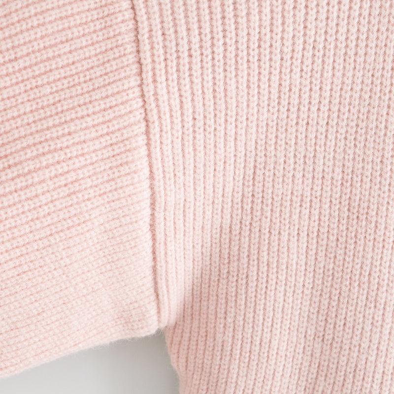 patchwork crop knitted sweater