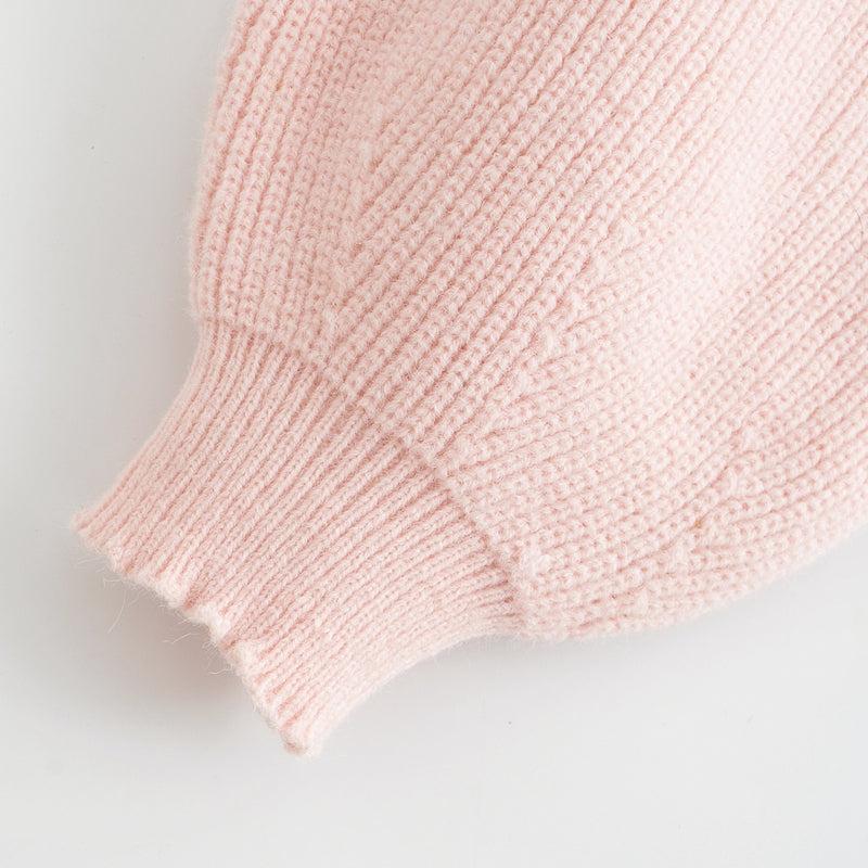 patchwork crop knitted sweater