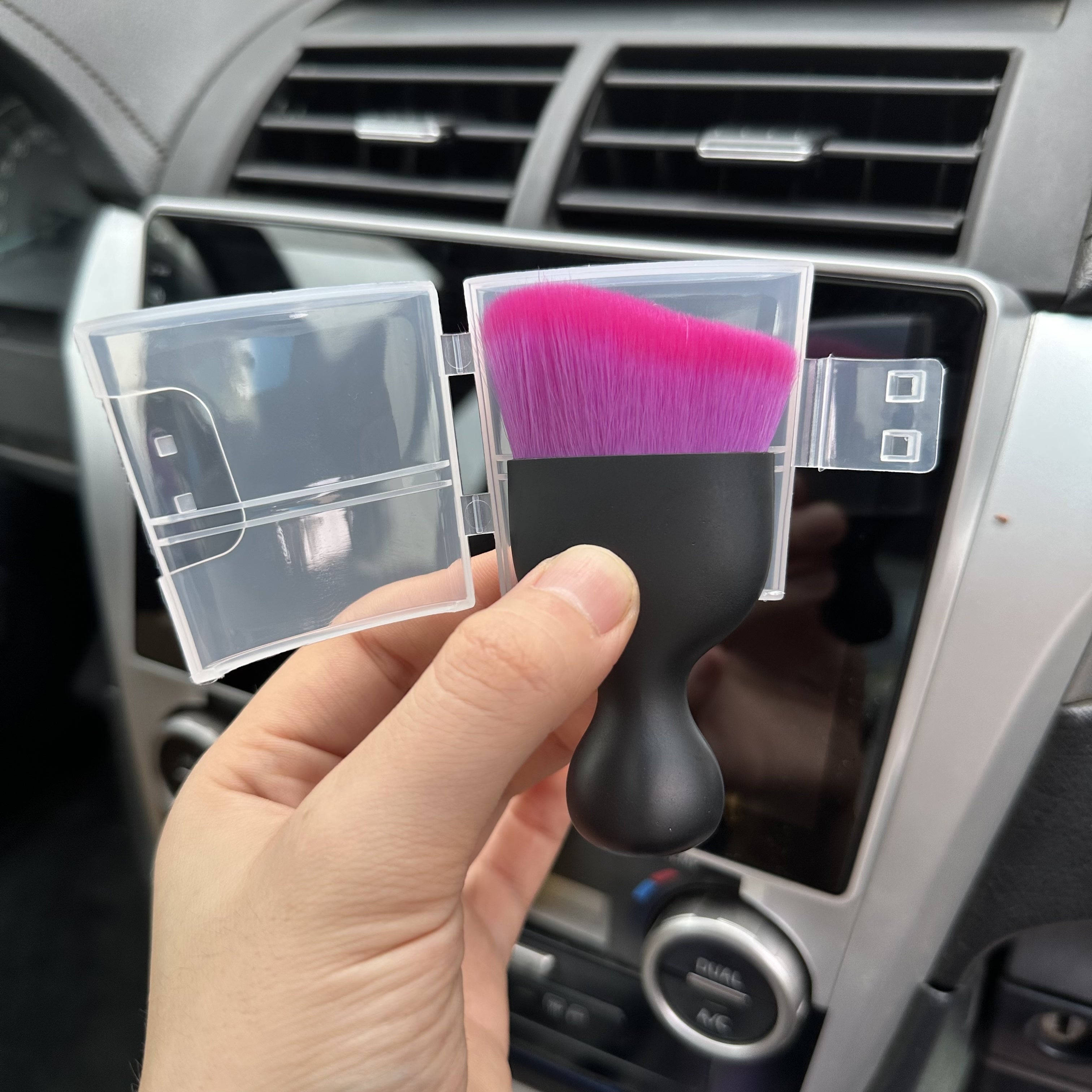 Car Interior Detail Brush Cleaning Maintenance Car Brush Air Conditioner Air Vent Dust Soft Bristle Brush Car Cleaning Care Brush