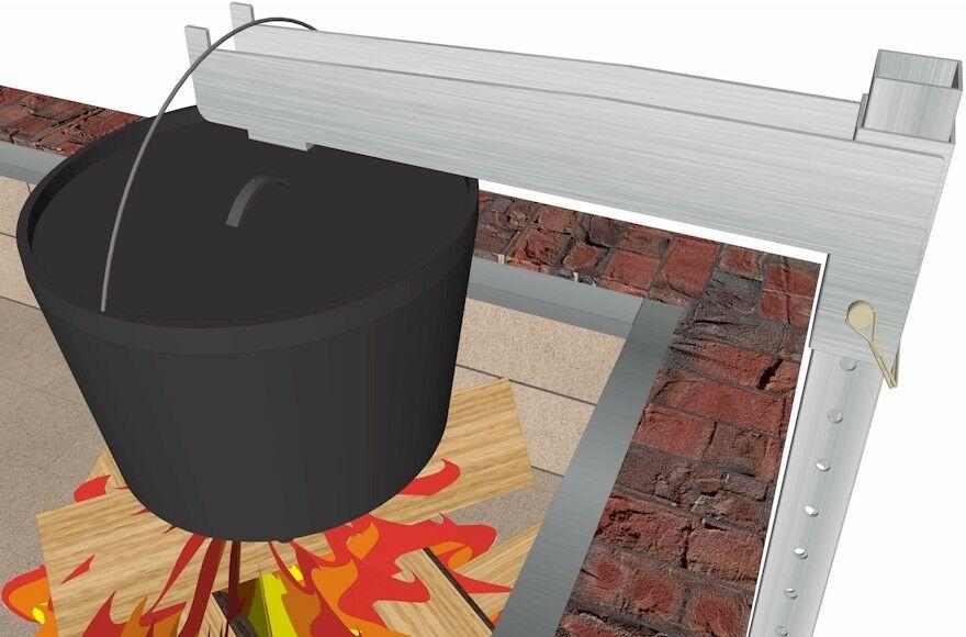 BrickBox- Cast Iron Pot Extension for Dutch Oven Coo& Dutch Oven Bread