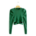 fashion puff sleeve sweater
