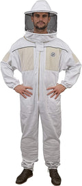 Humble Bee 430 Ventilated Beekeeping Suit with Round Veil, XXXL, Arctic White