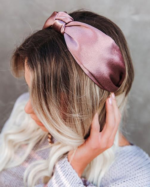 SHASHI - Macy Satin Twist Headband