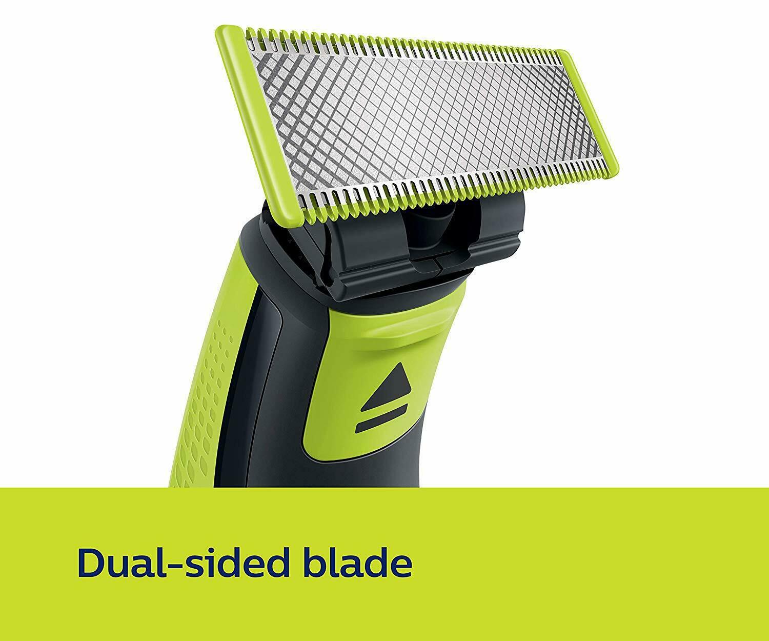 Philips QP2525/10 OneBlade Hybrid Trimmer and Shaver with 3 Trimming Combs