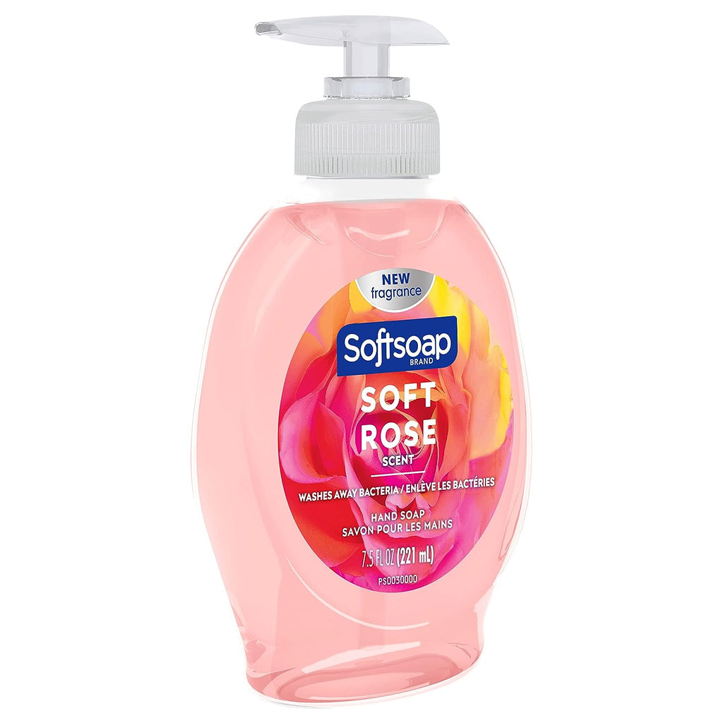 Softsoap Liquid Hand Soap, Soft Rose - 7.5 Fl Oz (Pack of 6)