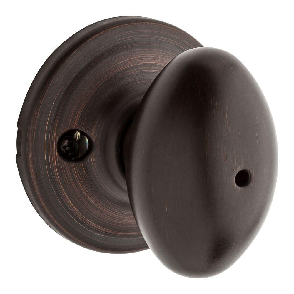 Laurel Venetian Bronze Privacy Bed/Bath Door Knob
