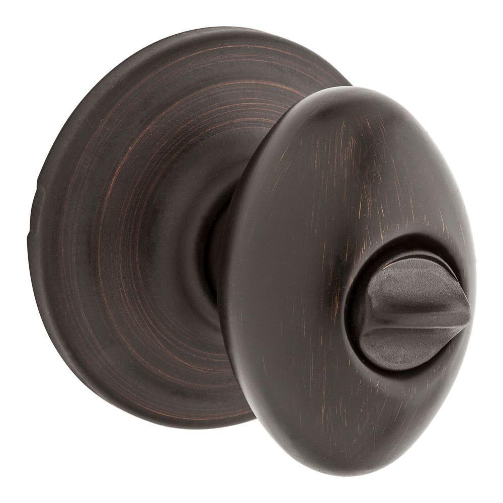 Laurel Venetian Bronze Privacy Bed/Bath Door Knob