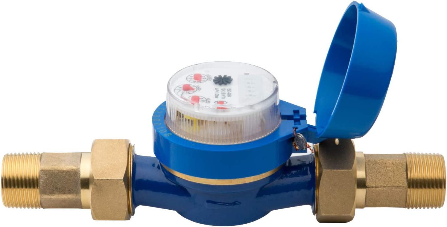 Hunter Industries HC100FLOW Hydrawise 1" HC Flow Meter Irrigation Sensor, Blue