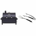 19402088 Rambler Portable Charcoal Grill Black Blacksmith 2pc Tool Set