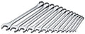 SK Professional Tools 86017 13-Piece 12-Point Fractional Long Combination Wrench Set - SuperKrome Finish, Set of 13 Chrome Wrenches Made in USA