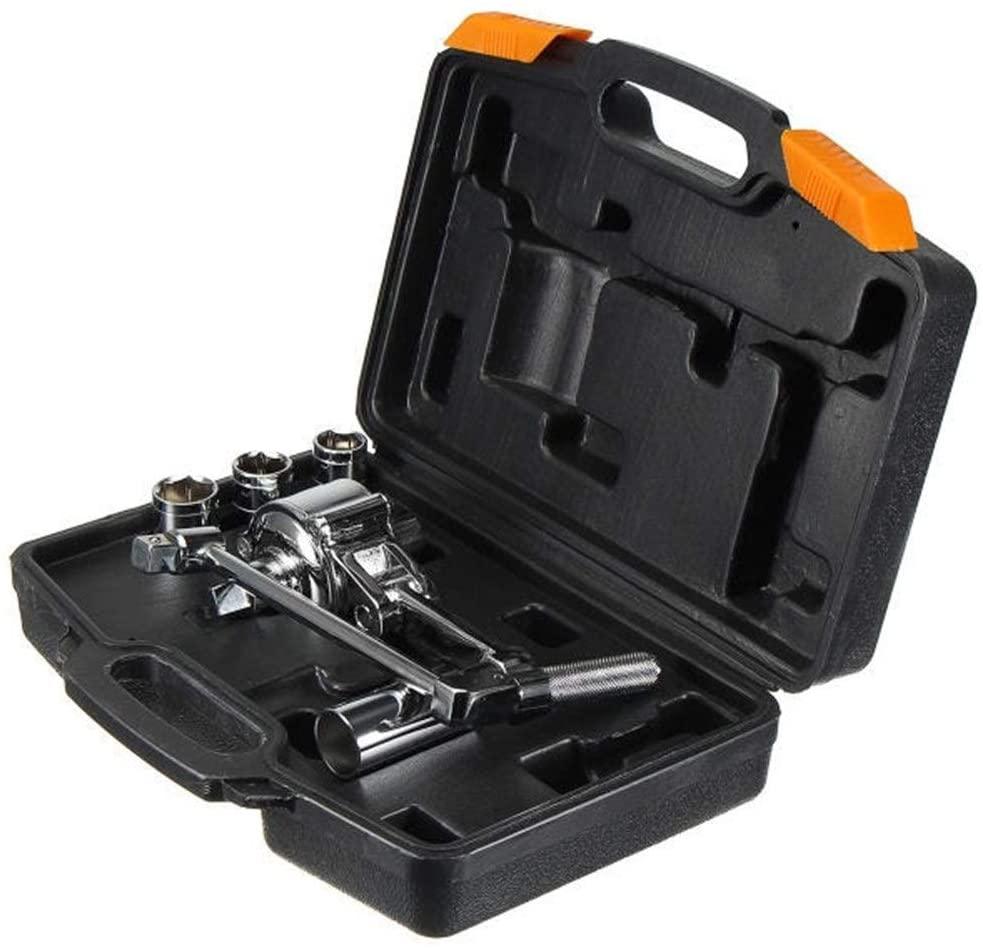 Screwdriver Set, Hand Tools Multiplier Spanner Torque Wrench Lug Nut Remover 1/2 Drive Socket Nut Puller Repair Tools