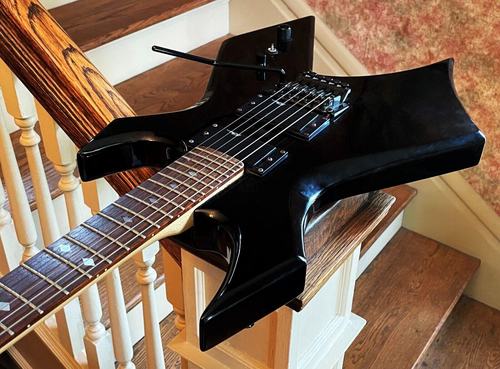 1994 BC Rich NJ Warlock Electric Guitar Speed Loaders Whammy Bar Fitted Case
