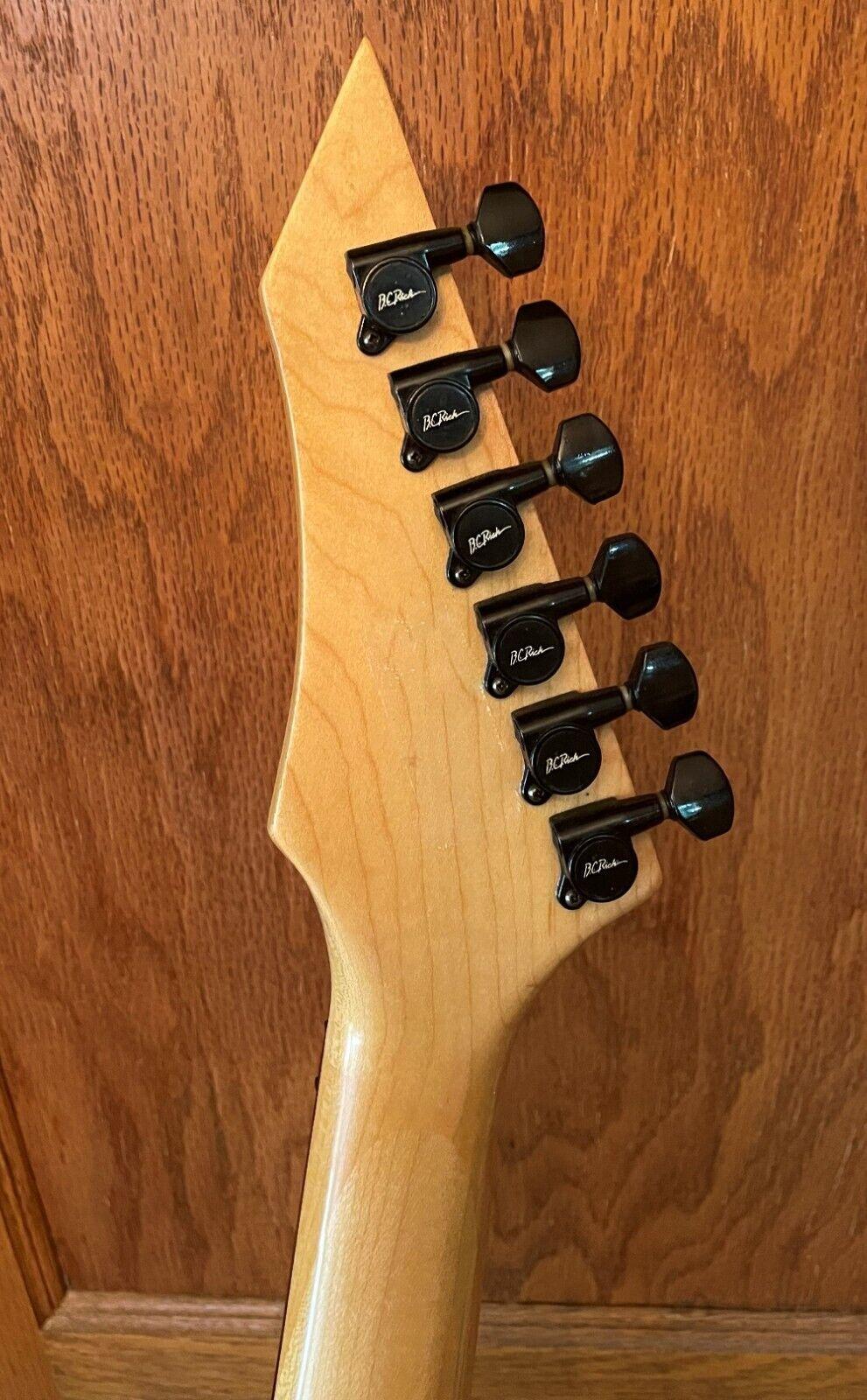 1994 BC Rich NJ Warlock Electric Guitar Speed Loaders Whammy Bar Fitted Case
