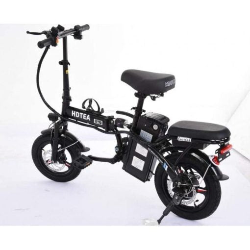 SALE &amp; CLEARANCE Folding Electric Bike, 250W Electric Bike Suitable for Adults and Teenagers Removable Battery Fat Tire Electric Bike Beach Snow Bicycle, Best Fathers Mothers Lovers (Black) NO250102