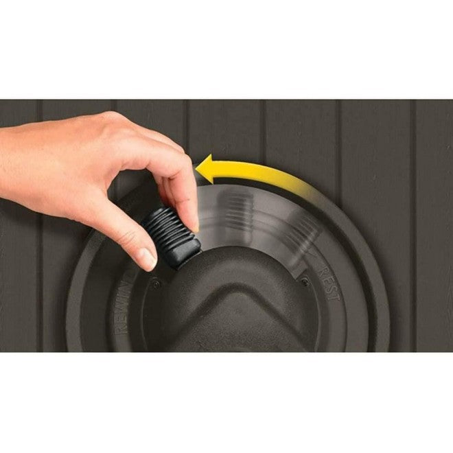 Suncast 125' Aquawinder Auto Rewind Water Powered Yard Hose Reel, Java (2 Pack) NO250104