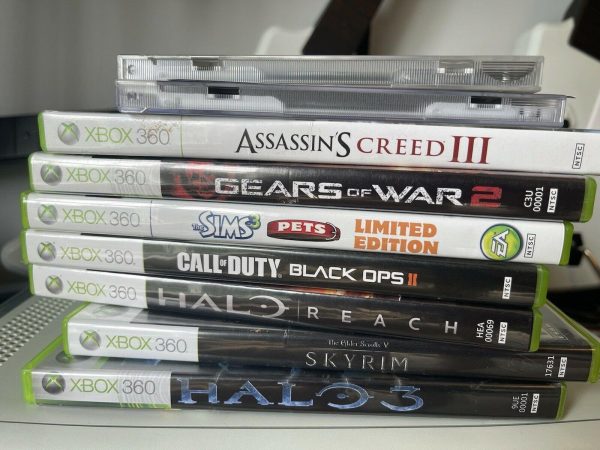 Xbox 360 Guitar Hero Lot Game Controller Drums Console Cords Rock Band 2 3 Tour NO250105